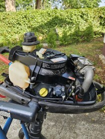 Závěsný motor, Yamaha, 4 KM, 4-suw, stopa - L, 2008r, Auf Lager in der EU — Foto 1
