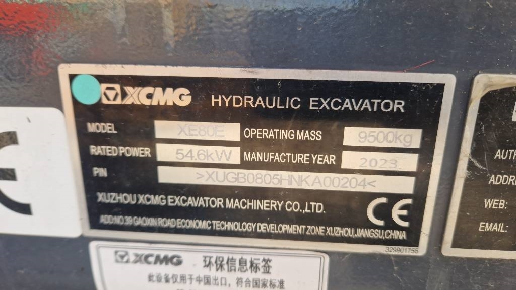2023 XCMG XE 80 E, 315 mth, Import Auf Lager in der EU — Foto 9 z 16