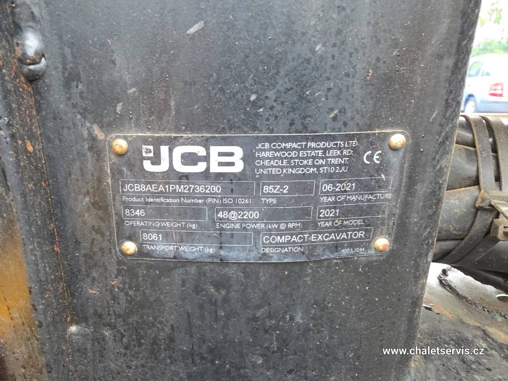 2021 JCB 85 Z-2, 2.842 mth, Import Auf Lager in der EU — Foto 13 z 13