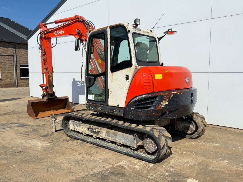 2010 Kubota KX080-3 - Quick Coupler, 3.952 mth, Import Auf Lager in der EU — Foto 3 z 16