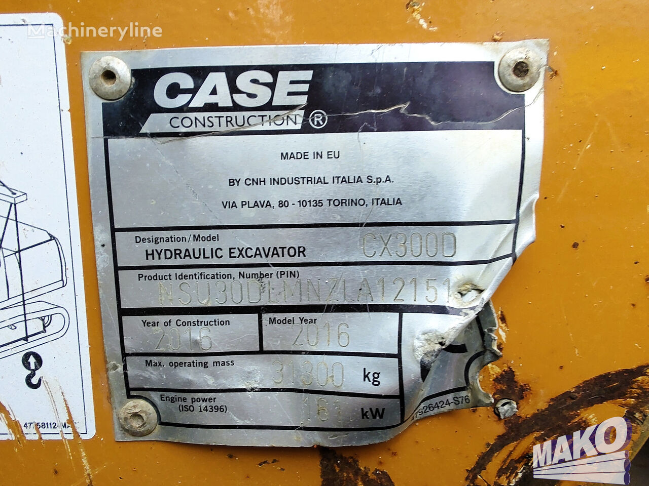 2016 Case CX300D, 9.926 mth, Import Auf Lager in der EU — Foto 14 z 14