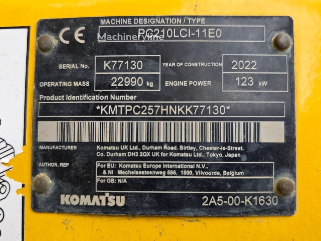 2022 Komatsu PC, 54.900 mth, Import Auf Lager in der EU — Foto 12 z 16