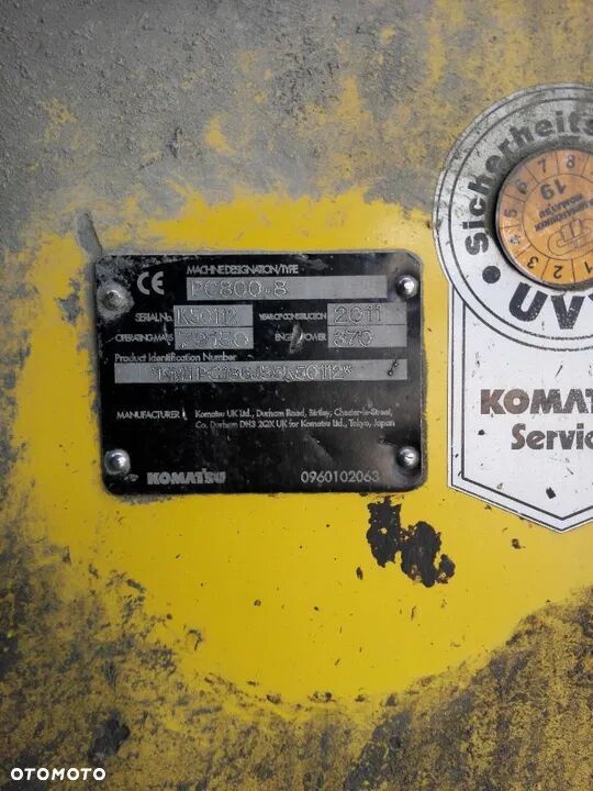 2011 Komatsu PC800, 17.941 mth, Import Auf Lager in der EU — Foto 10 z 16