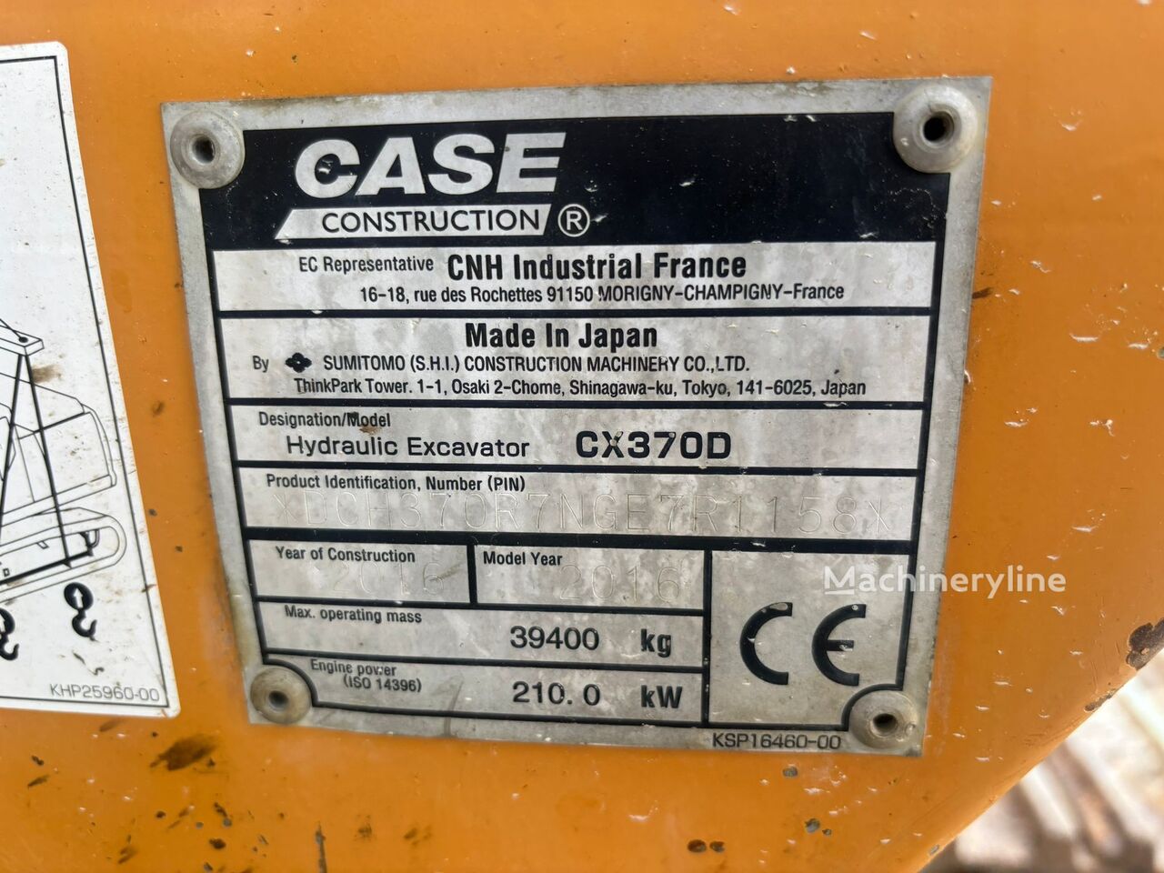 2016 Case CX370D, 12.019 mth, Import Auf Lager in der EU — Foto 13 z 14