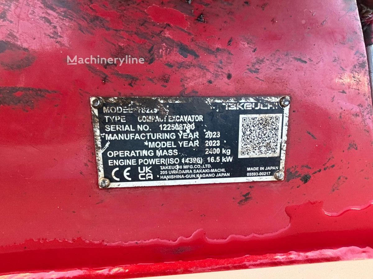 2023 Takeuchi TB, 1.394 mth, Import Auf Lager in der EU — Foto 7 z 7