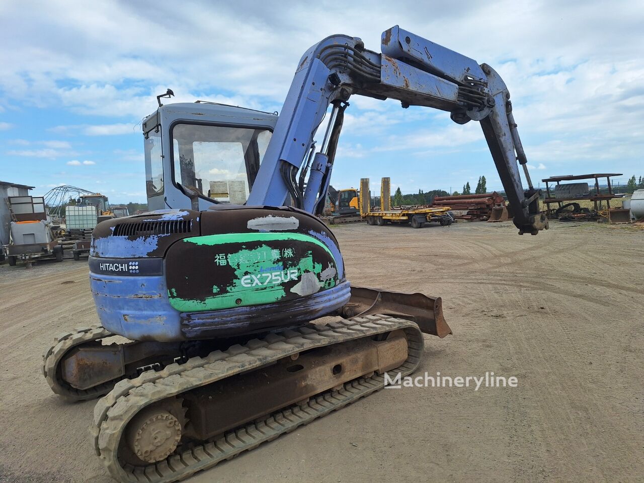 2001 Hitachi EX75UR, 1.800 mth, Import Auf Lager in der EU — Foto 2 z 13