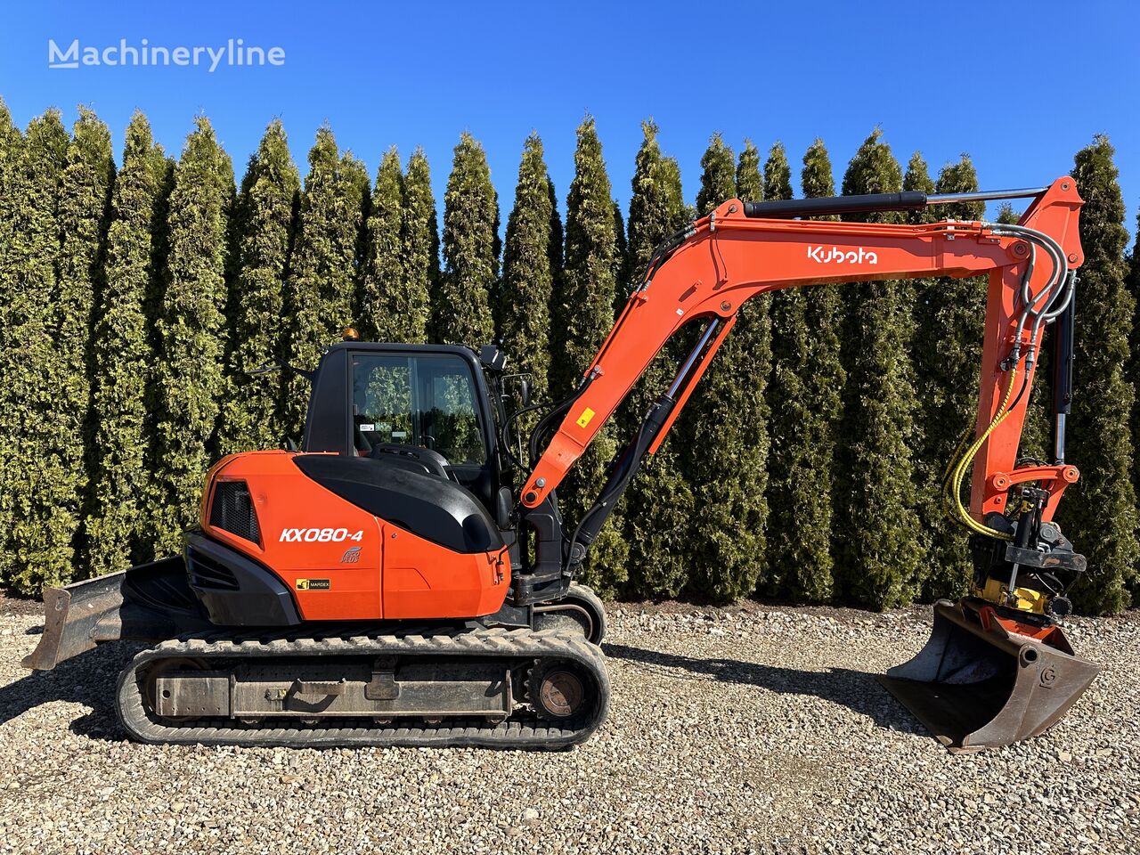 2016 Kubota KX080-4, 3.718 mth, Import Auf Lager in der EU — Foto 7 z 16