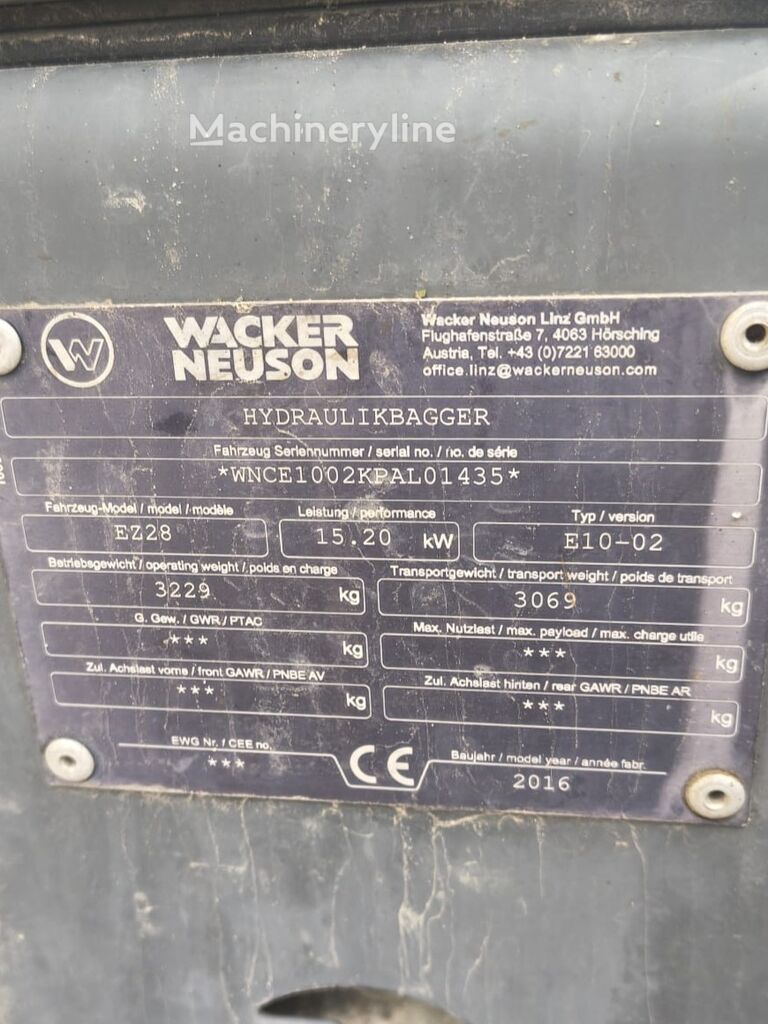 2016 Wacker Neuson EZ28, Import Auf Lager in der EU — Foto 9 z 16