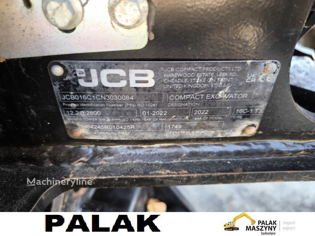 2022 JCB MINI, 1.028 mth, Import Auf Lager in der EU — Foto 16 z 16