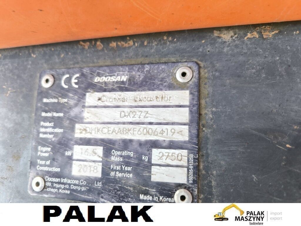 2018 Doosan MINI, Import Auf Lager in der EU — Foto 16 z 16