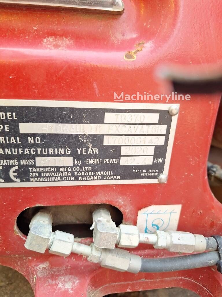 2020 Takeuchi TB, 3.492 mth, Import Auf Lager in der EU — Foto 8 z 8
