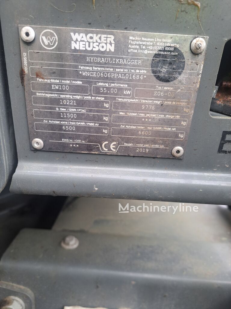 2019 Wacker Neuson EW, 4.220 mth, Import Auf Lager in der EU — Foto 10 z 16