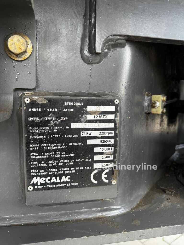 2012 Mecalac 12, 10.501 mth, Import Auf Lager in der EU — Foto 16 z 16