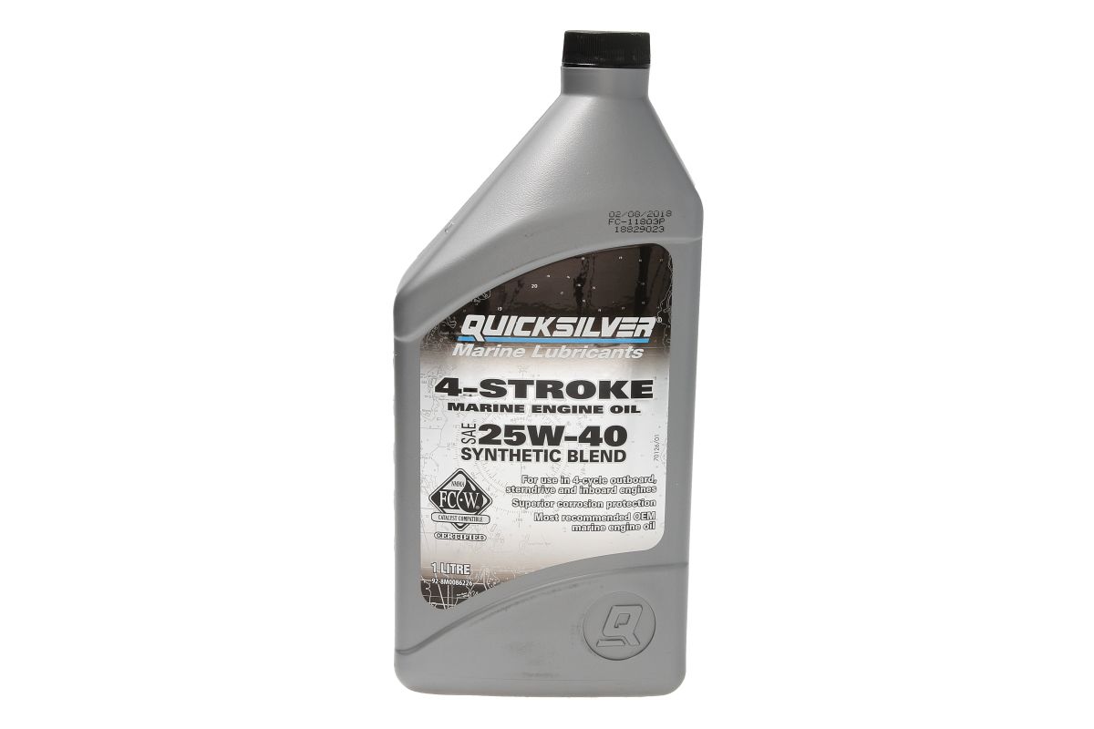 QUICKSILVER Olej na motorů 4T 25W40 1l syntetyczny, Auf Lager in der EU — Foto 1