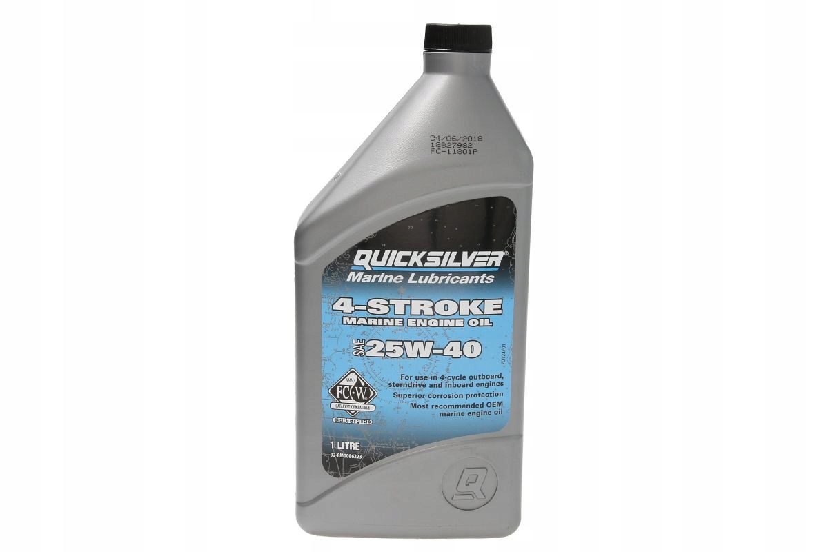 QUICKSILVER Olej na motorů 4T 25W40 1l mineralny, Auf Lager in der EU — Foto 1
