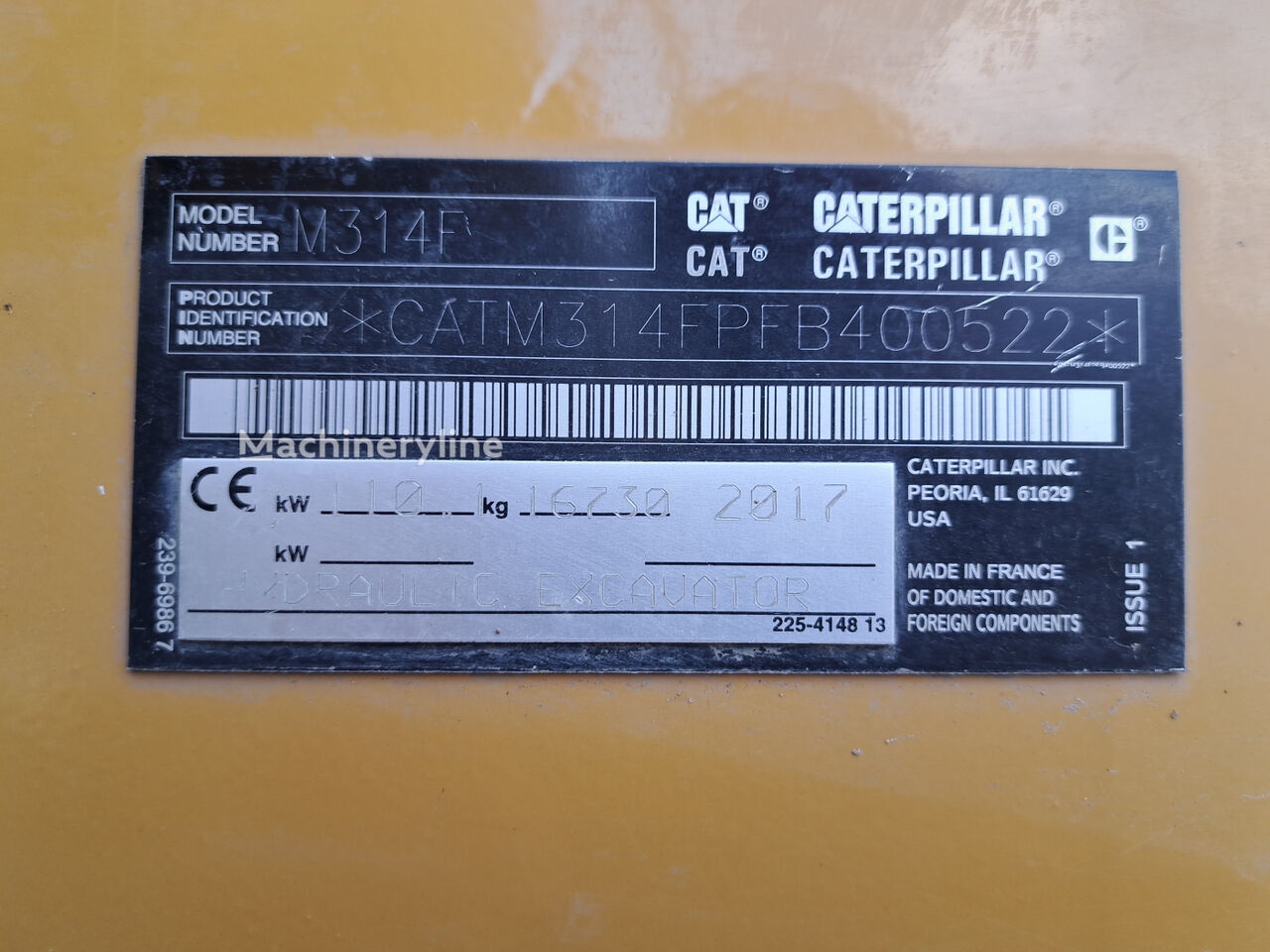 2017 Caterpillar M314F, 6.182 mth, Import Auf Lager in der EU — Foto 16 z 16