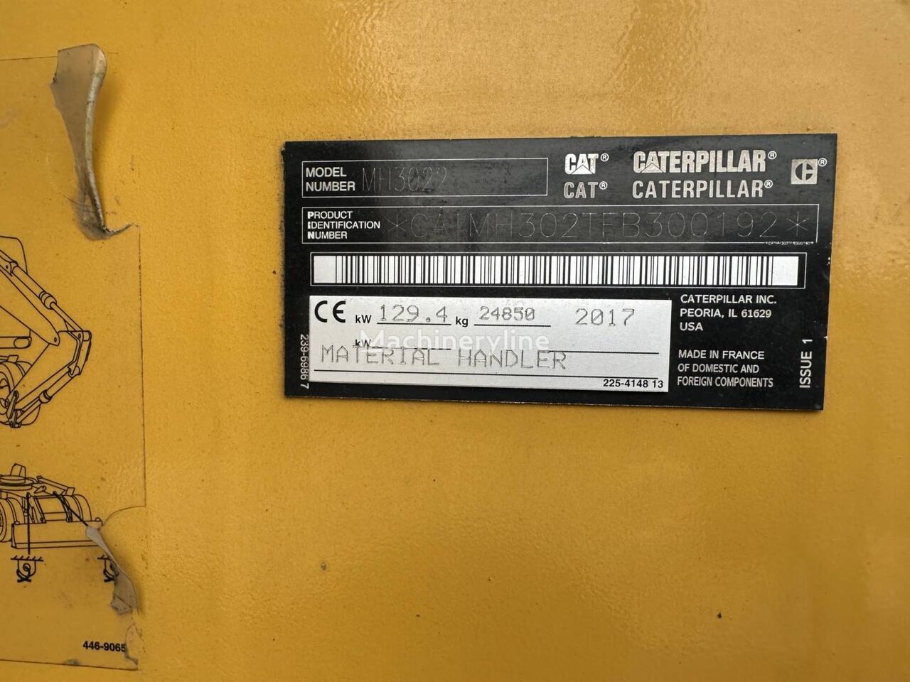 2017 Caterpillar MH3022, 6.933 mth, Import Auf Lager in der EU — Foto 6 z 16