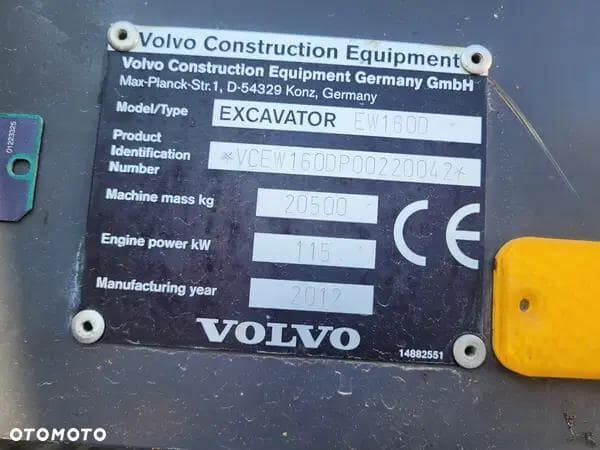 2012 Volvo EW, 16.369 mth, Import Auf Lager in der EU — Foto 13 z 16