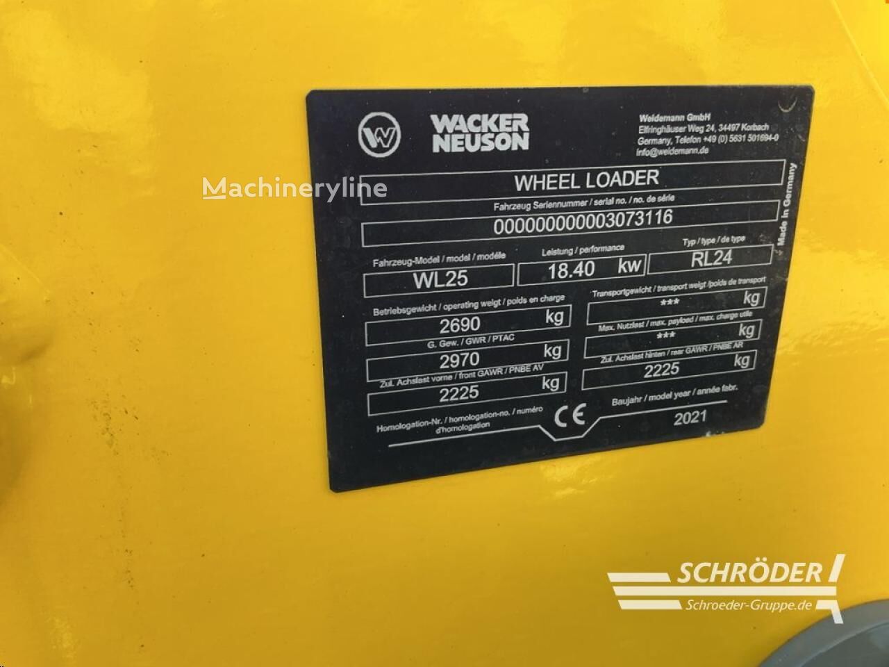 2021 Wacker WL, 789 mth, Import Auf Lager in der EU — Foto 14 z 16