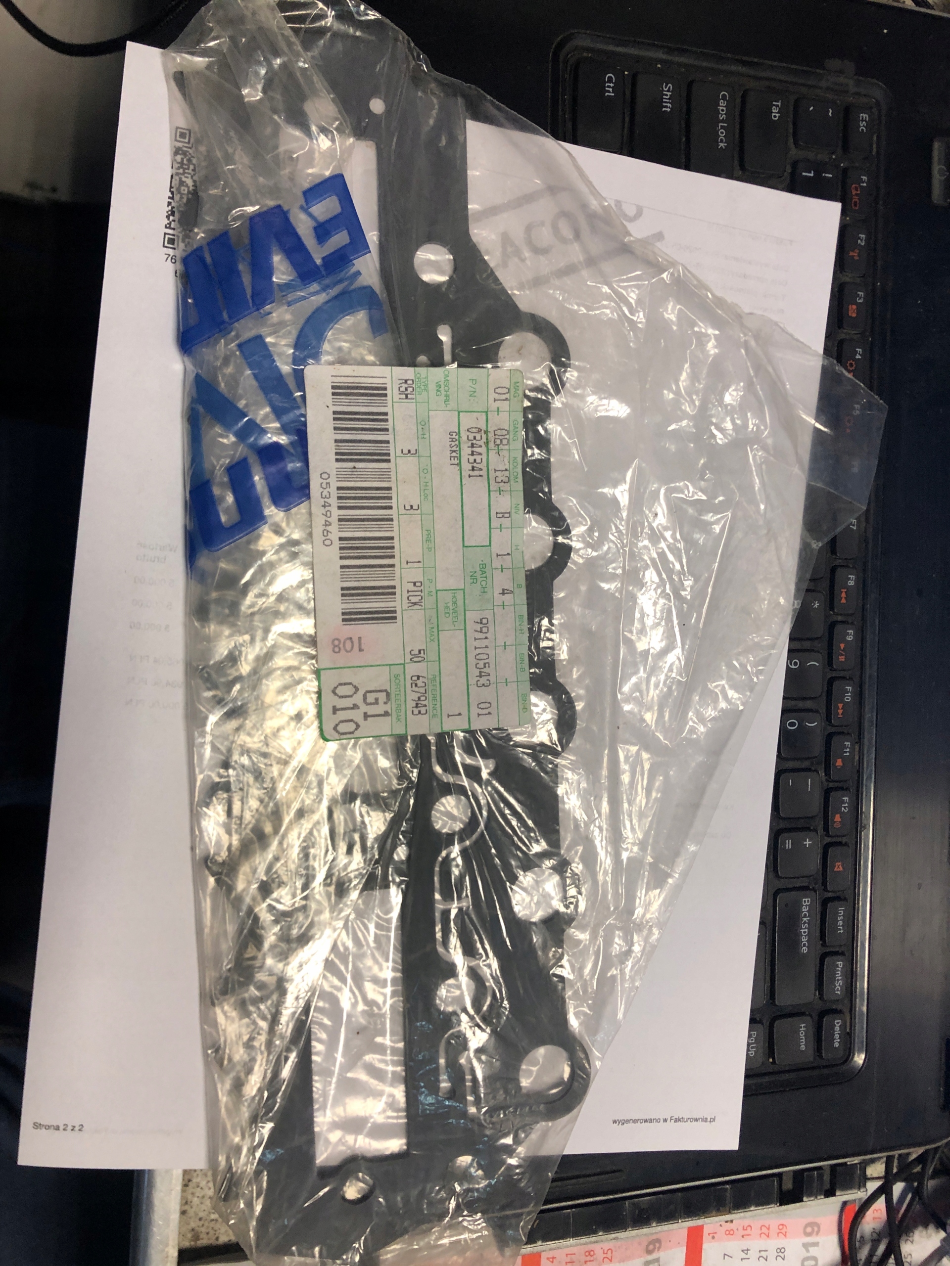 Uszczelka gasket 0344341 Evinrude Johnson, Auf Lager in der EU — Foto 1