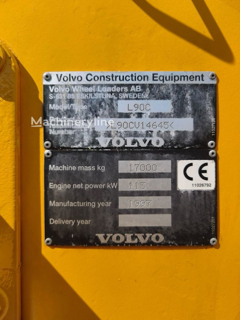 1997 Volvo L90C, Import Auf Lager in der EU — Foto 9 z 10