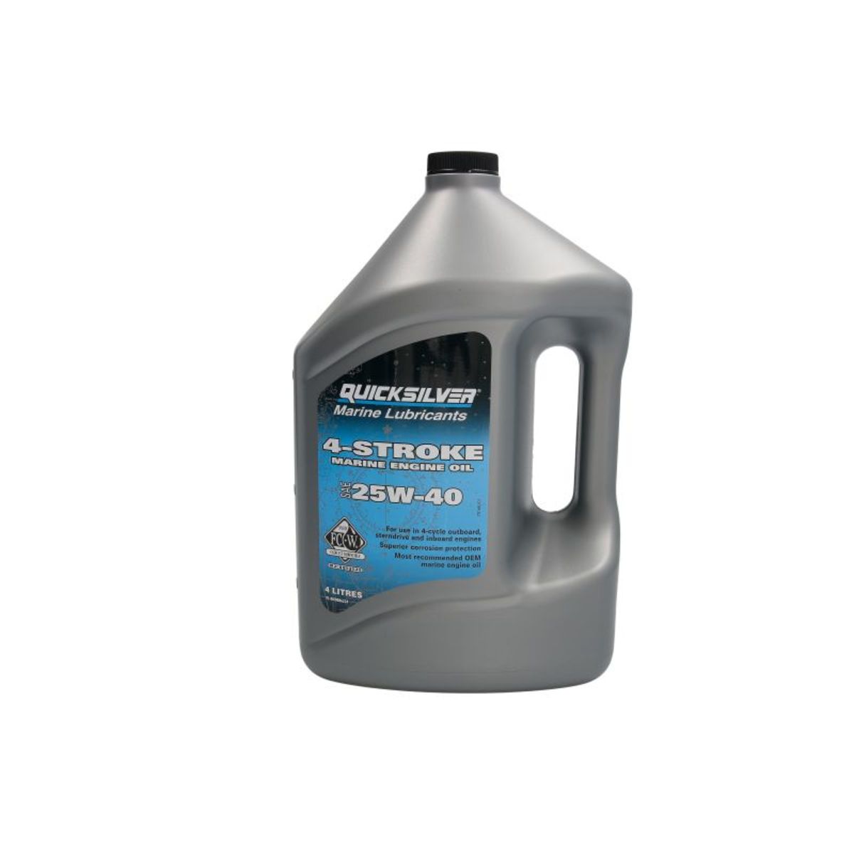 Olej motorový Quicksilver 4T SAE 25W-40 4 l mineralny, Auf Lager in der EU — Foto 1