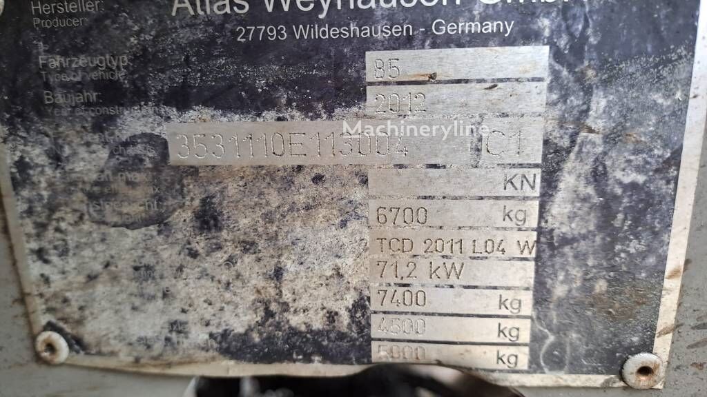 2012 Atlas AR, 3.342 mth, Import Auf Lager in der EU — Foto 8 z 11
