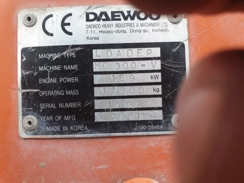 2001 Daewoo LOADER, 8.900 mth, Import Auf Lager in der EU — Foto 5 z 6