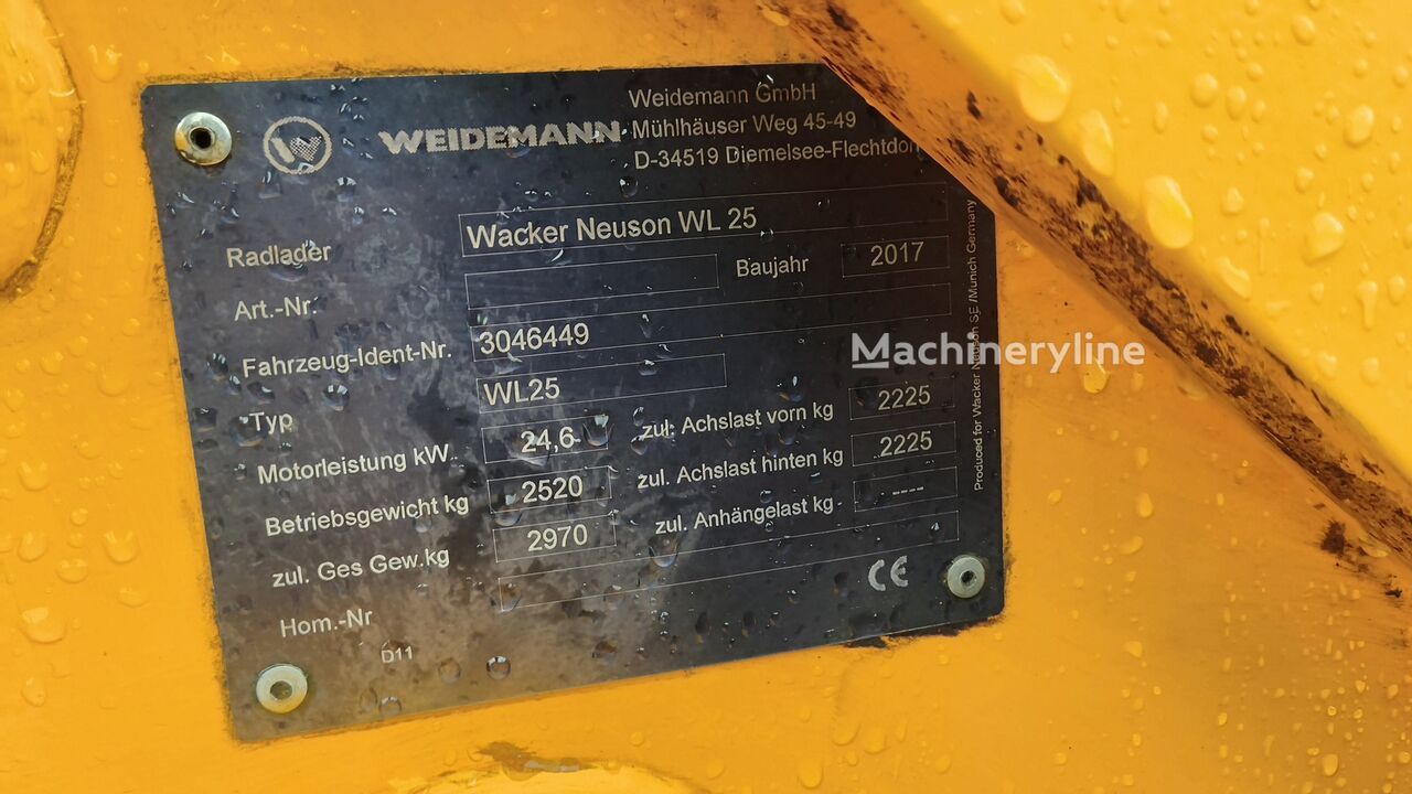 2017 Wacker Neuson WL, 1.535 mth, Import Auf Lager in der EU — Foto 9 z 16