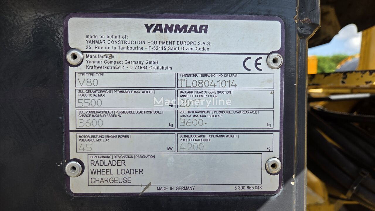 2017 Yanmar V80, 3.499 mth, Import Auf Lager in der EU — Foto 13 z 16