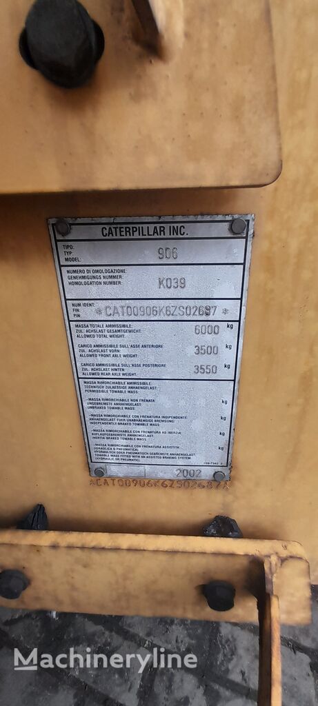 2002 Caterpillar 906, 6.500 mth, Import Auf Lager in der EU — Foto 4 z 16