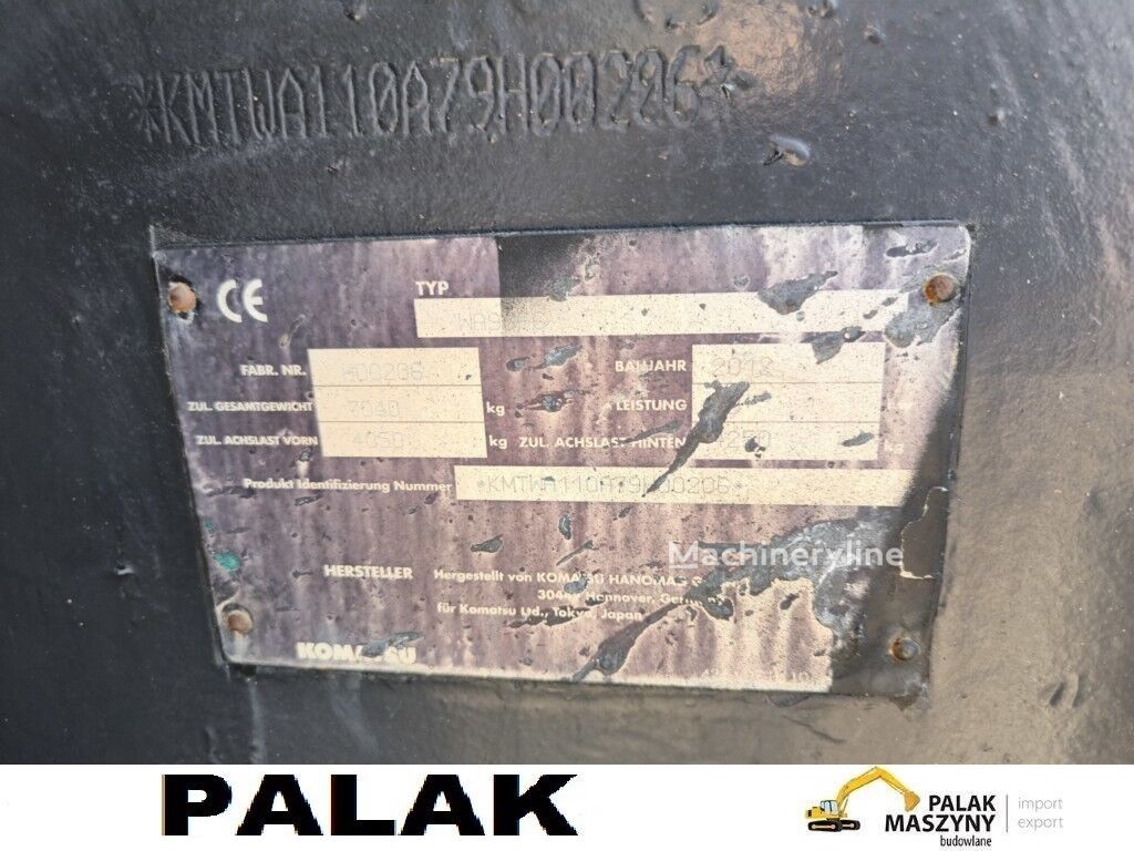 2012 Komatsu WA, 9.373 mth, Import Auf Lager in der EU — Foto 15 z 15