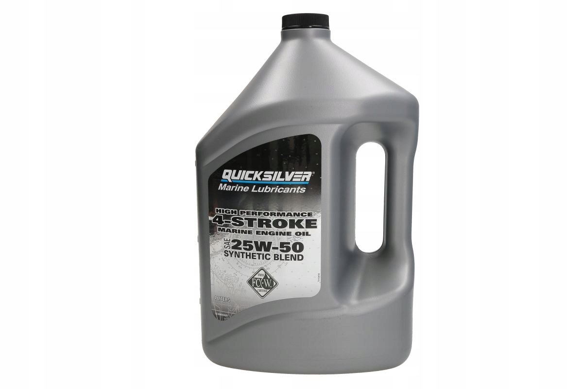 Olej na motorů 4t Quicksilver 25w50 4l Synt, Auf Lager in der EU — Foto 1
