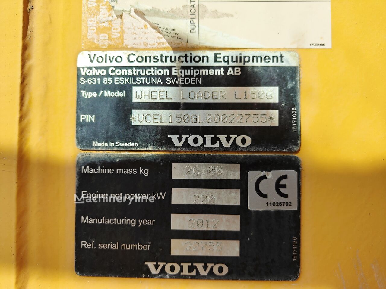 2012 Volvo L150, 21.543 mth, Import Auf Lager in der EU — Foto 11 z 11