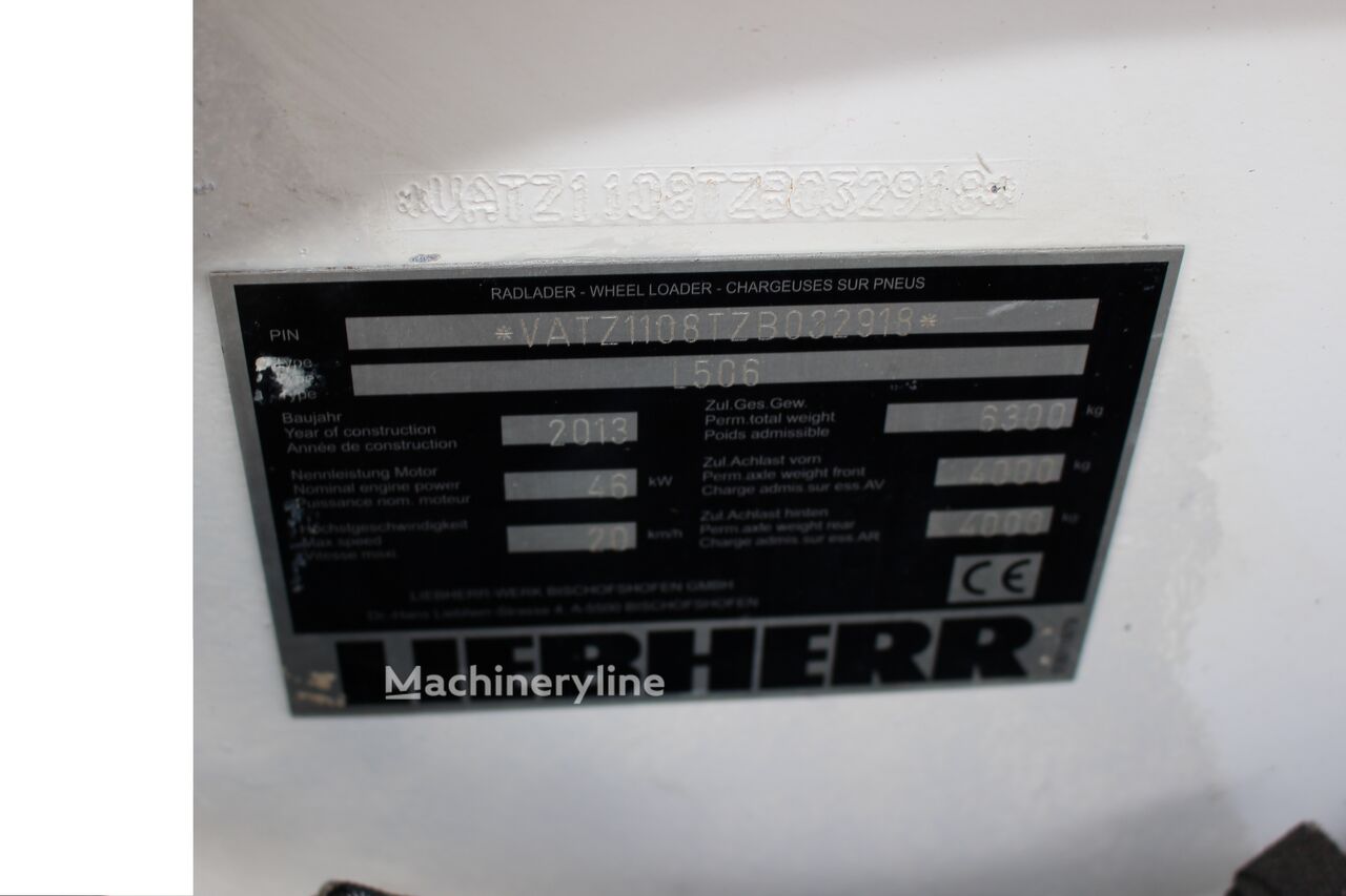 2013 Liebherr L506, Import Auf Lager in der EU — Foto 12 z 16
