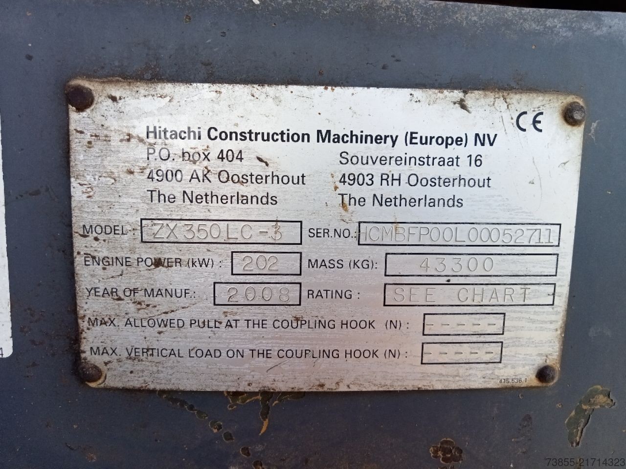 2008 Hitachi DEMOLITION, 10.526 mth, Import Auf Lager in der EU — Foto 5 z 5