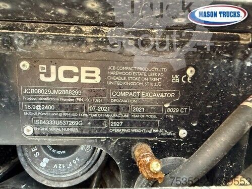 2026 JCB 8029 CTS, 300 mth, Import Auf Lager in der EU — Foto 5 z 5