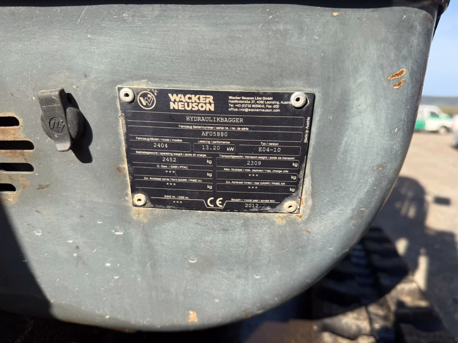 2012 Wacker Neuson MINIBAGR, 5.138 mth, Import Auf Lager in der EU — Foto 9 z 11