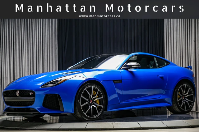2017 Jaguar F Type SVR AWD V8 SC 575HP|CARBONCERAMIC|NOACCIDNT|LOWKM, blau, 10.600 km, Import Kanada — Foto 1
