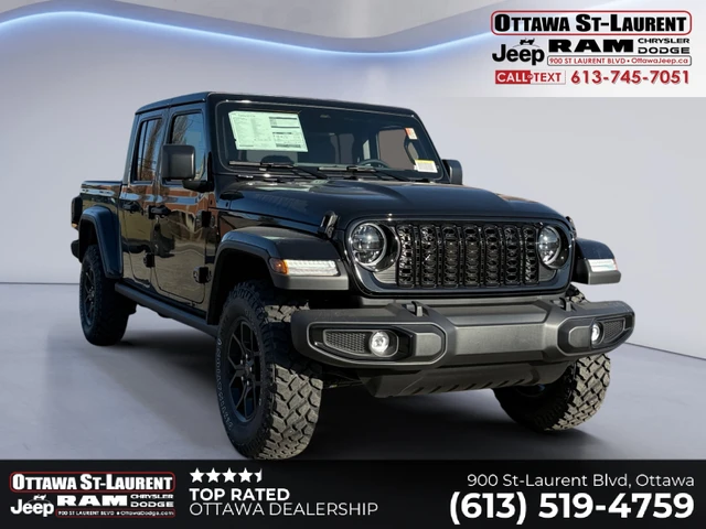 2026 Jeep Gladiator Willys | LOCKER, schwarz, 1 km, Import Kanada — Foto 1