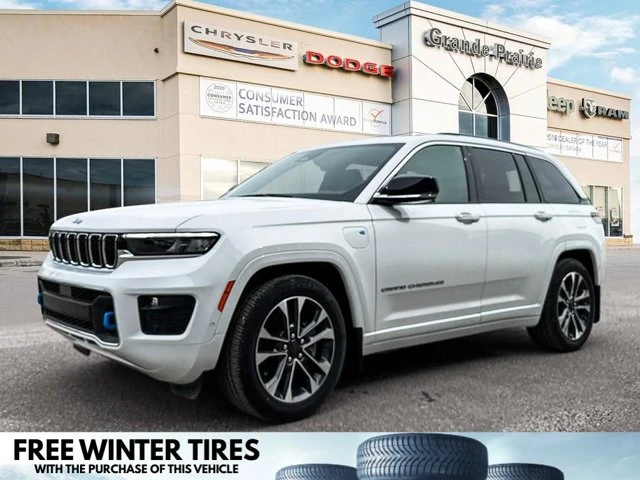2023 Jeep Grand Cherokee Overland | Plug in Hybrid | Leather | Tech Group IV, weiß, 36.555 km, Import Kanada — Foto 1