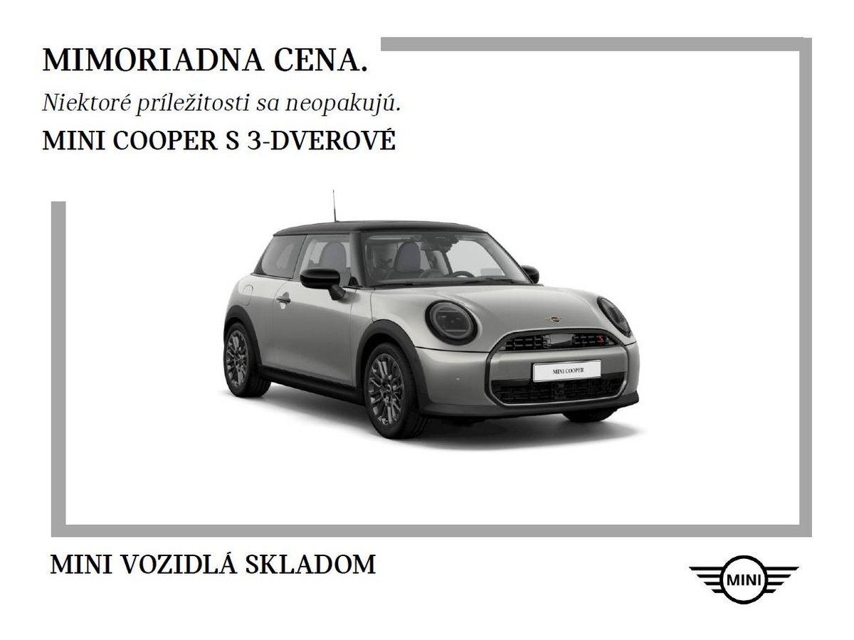 2024 MINI Cooper, 0 km, Slowakei — Foto 1