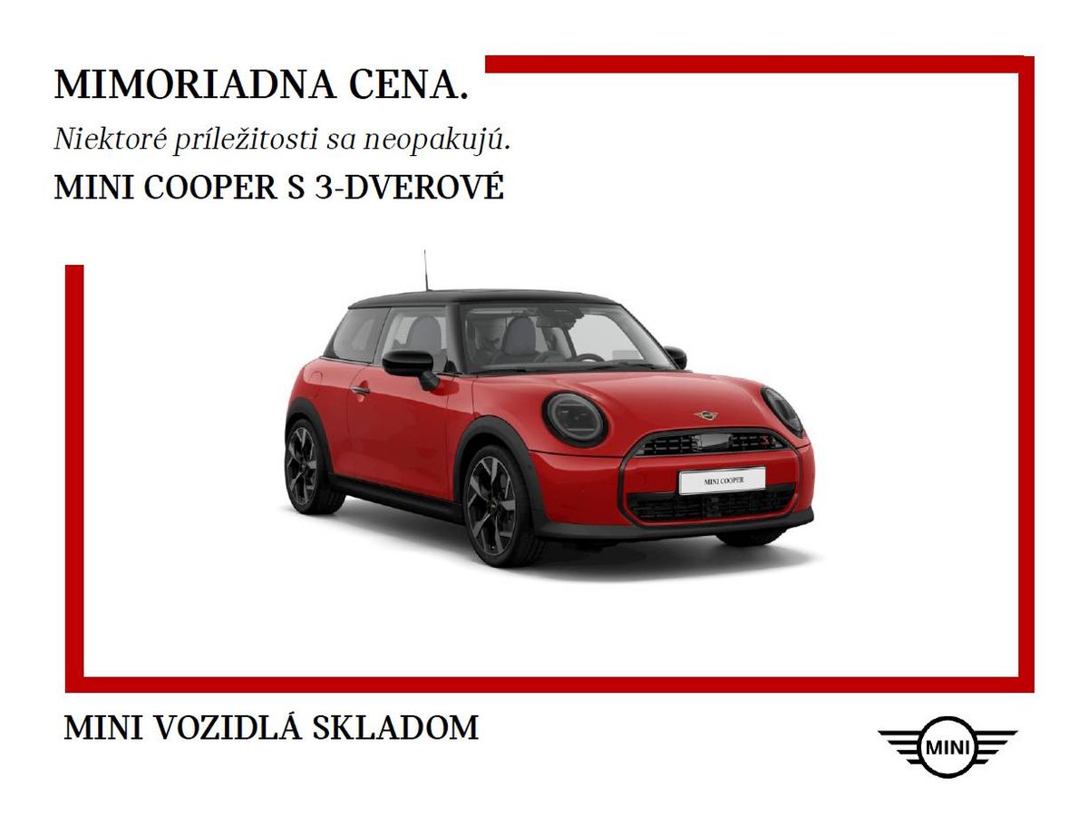 2024 MINI Cooper, 0 km, Slowakei — Foto 1