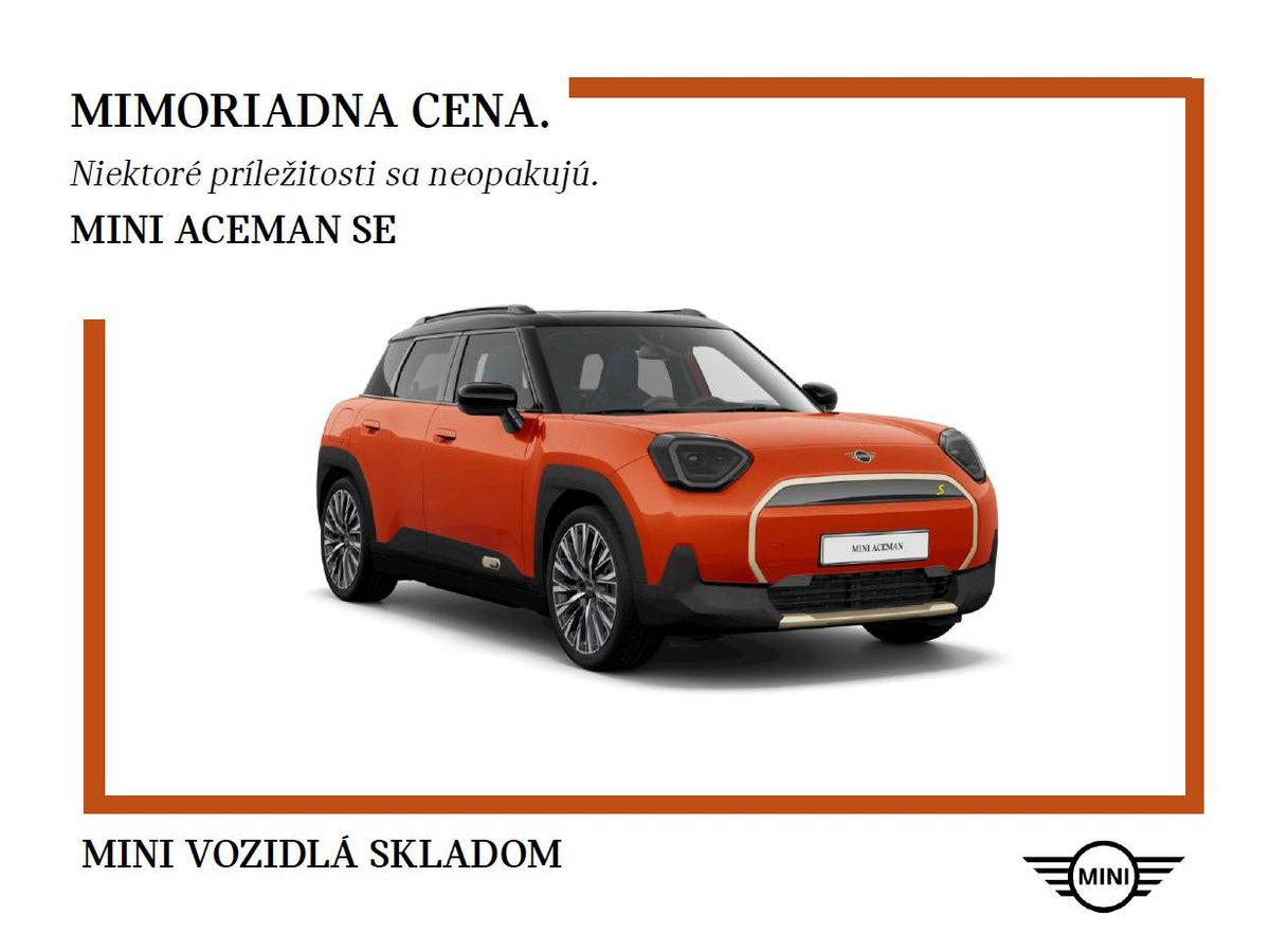 2024 MINI Aceman, 0 km, Slowakei — Foto 1