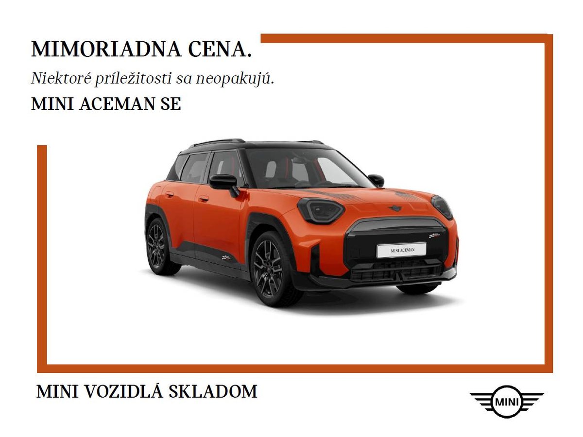 2024 MINI Aceman, 0 km, Slowakei — Foto 1