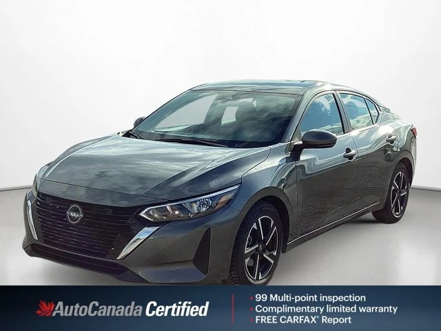 2025 Nissan Sentra SV Nav Adaptive Cruise Driver Alerts Heated Seats & Steering Remote Start, silber, 44.960 km, Import Kanada — Foto 1