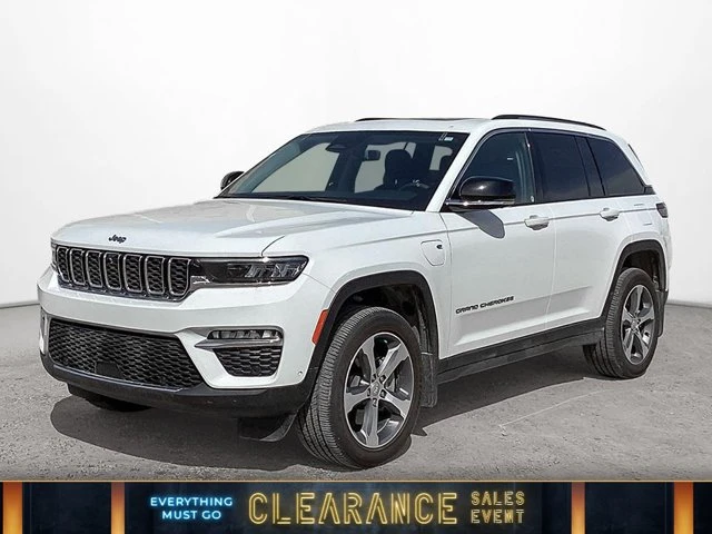 2023 Jeep Grand Cherokee 4XE Sunroof Nav Heated Leather Seats/Steering Remote Start, weiß, 10.414 km, Import Kanada — Foto 1