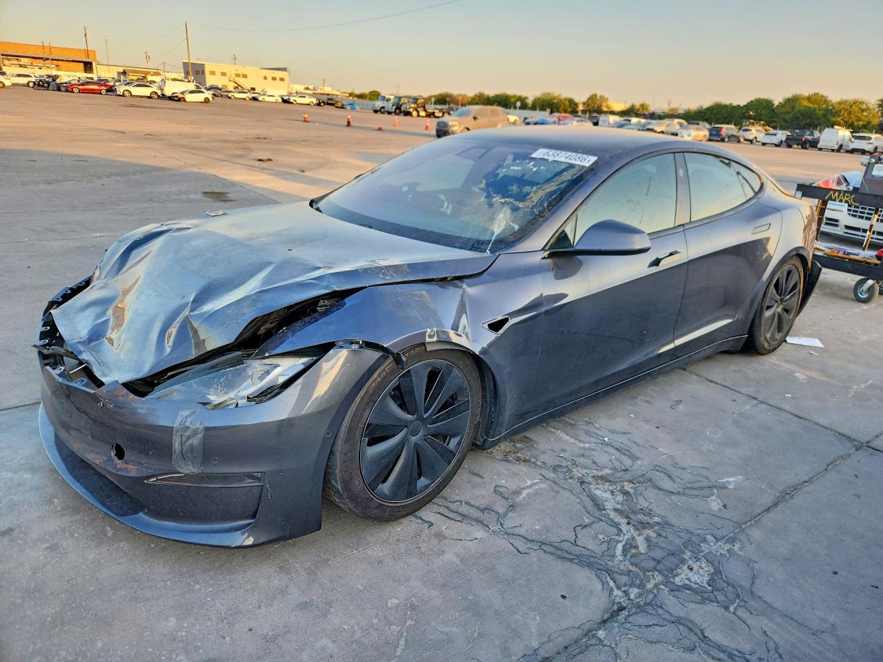 2022 Tesla MODEL S, grau, 123.974 km, Import USA — Foto 1