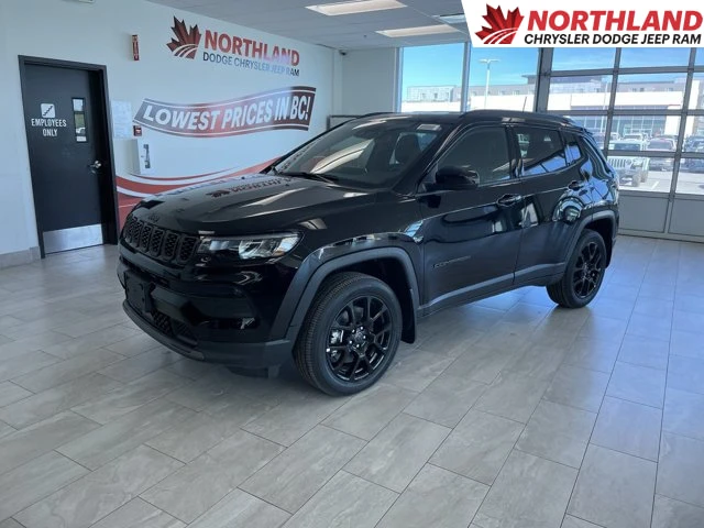 2026 Jeep Compass Altitude | 4WD | Remote Start | Backup Camera | Push Button Start | Apple CarPlay, schwarz, 15 km, Import Kanada — Foto 1