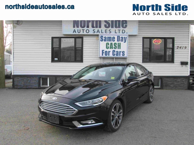 2018 Ford Fusion Titanium, schwarz, 136.411 km, Import Kanada — Foto 1